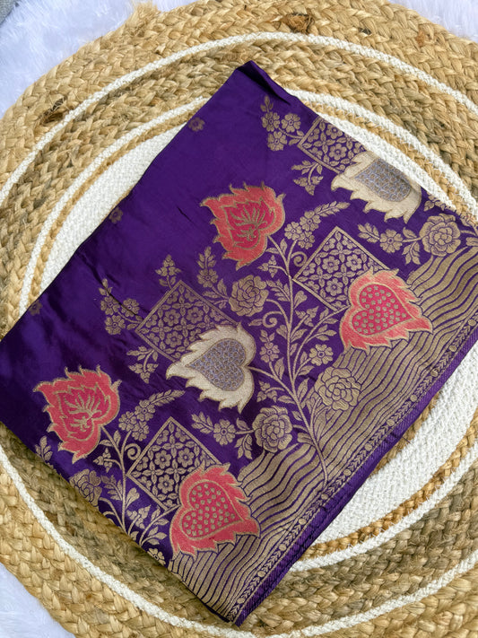 Designer Zari Woven Fancy Silk Saree
