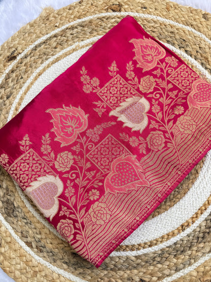 Kalamkari printed saree with traditional floral and peacock motifs