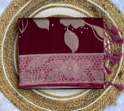 Beautiful Floral Printed Saree – Vibrant Festive Wear with Unstitched Blouse