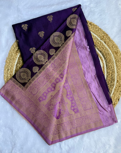 Gold Weaving Saree – Traditional Zari Woven Festive Saree with Blouse