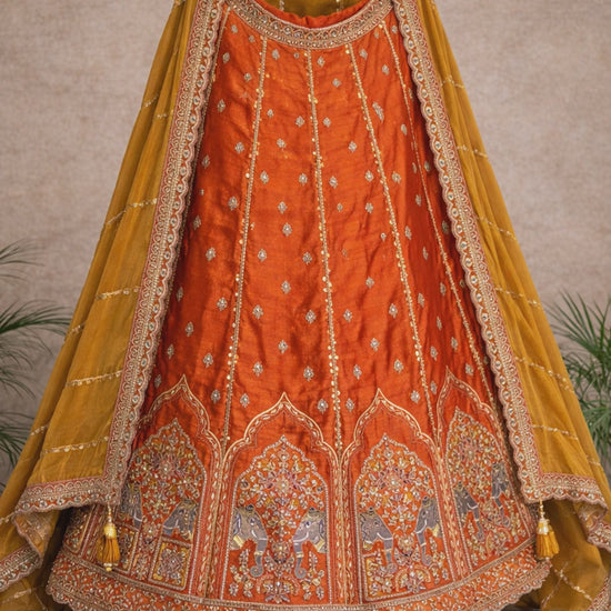 Orange Bridal Lehenga video