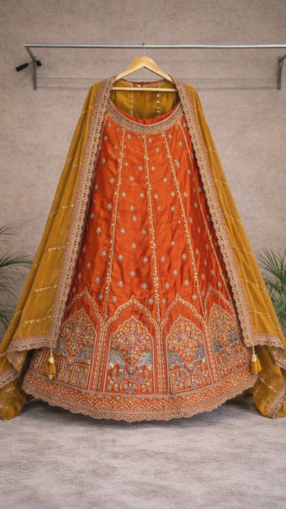 Orange Bridal Lehenga video