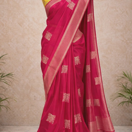 Pink ethnic saree video