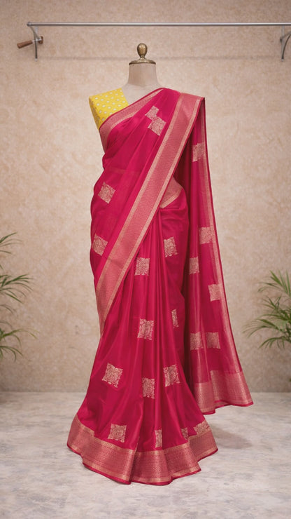 Pink ethnic saree video