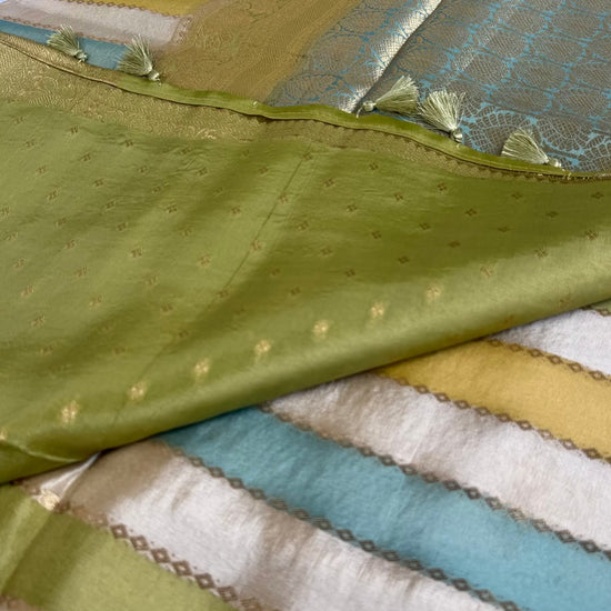 Rainbow festive silk saree video