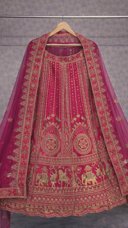 Rani Pink Bridal Lehenga video