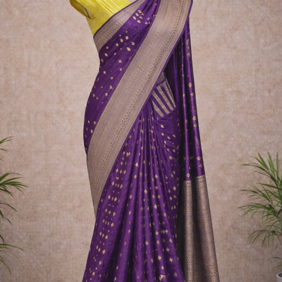 Violet festive saree video