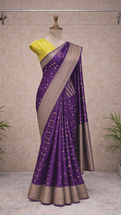 Violet festive saree video