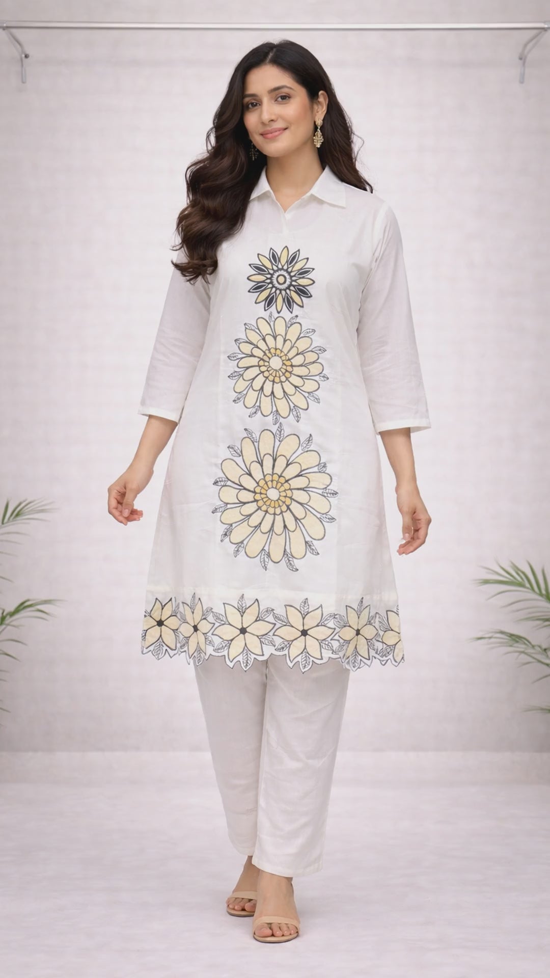White Floral Co-ord Set video