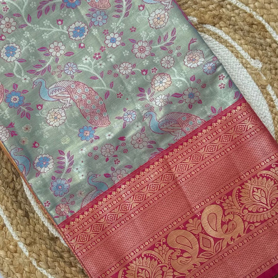 Pattu silk saree video
