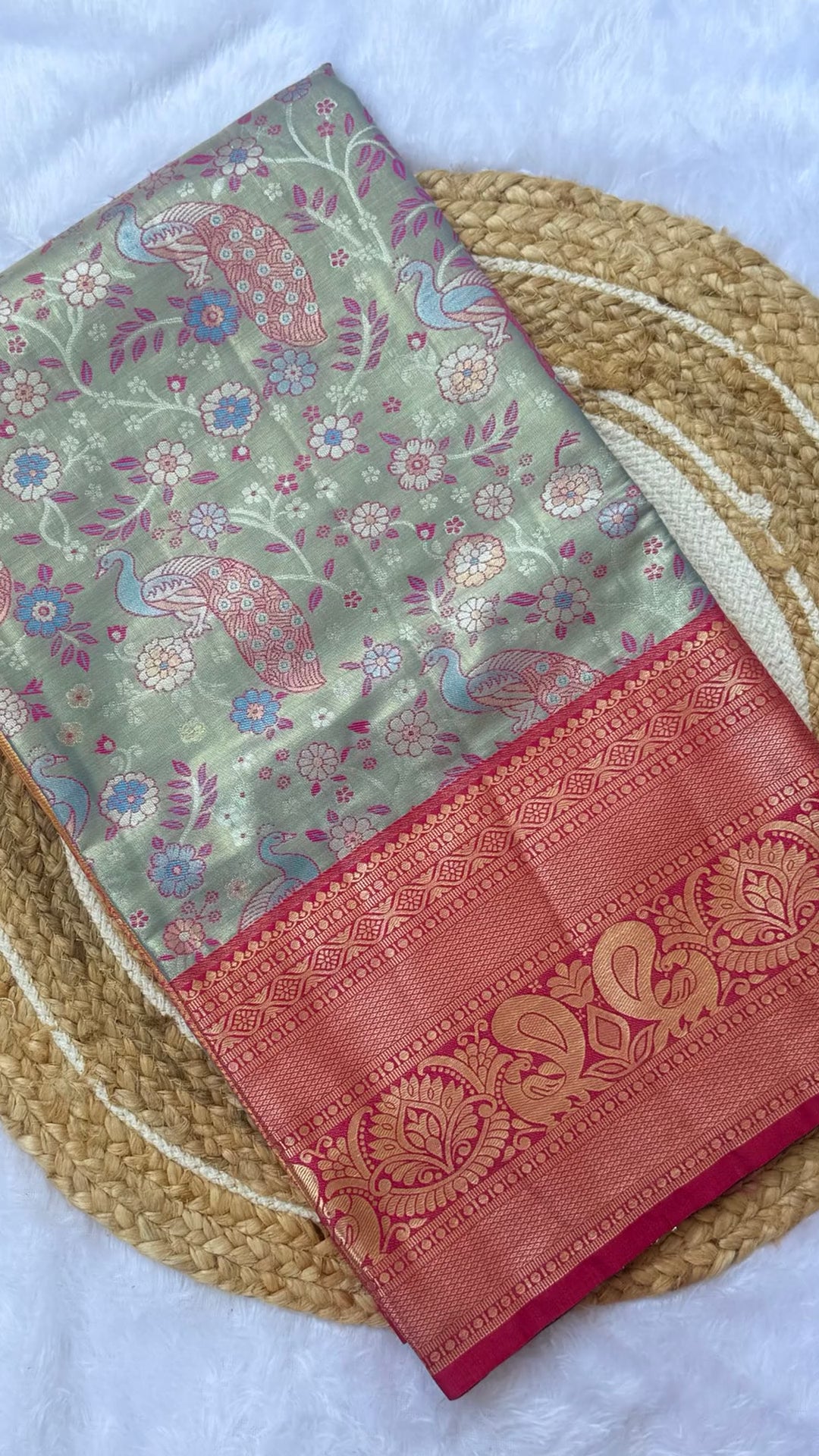 Pattu silk saree video