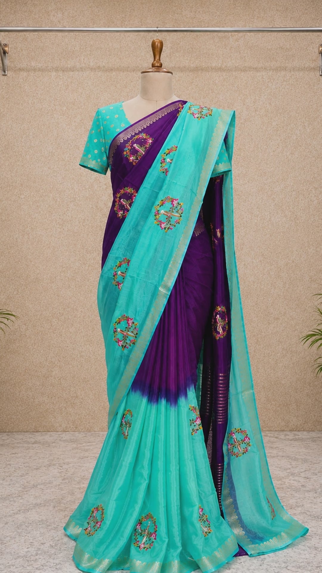 Tree mango Banarasi saree video