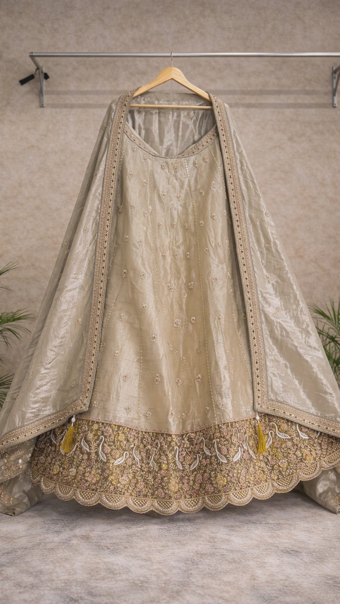 Champagne Gold Bridal Lehenga video