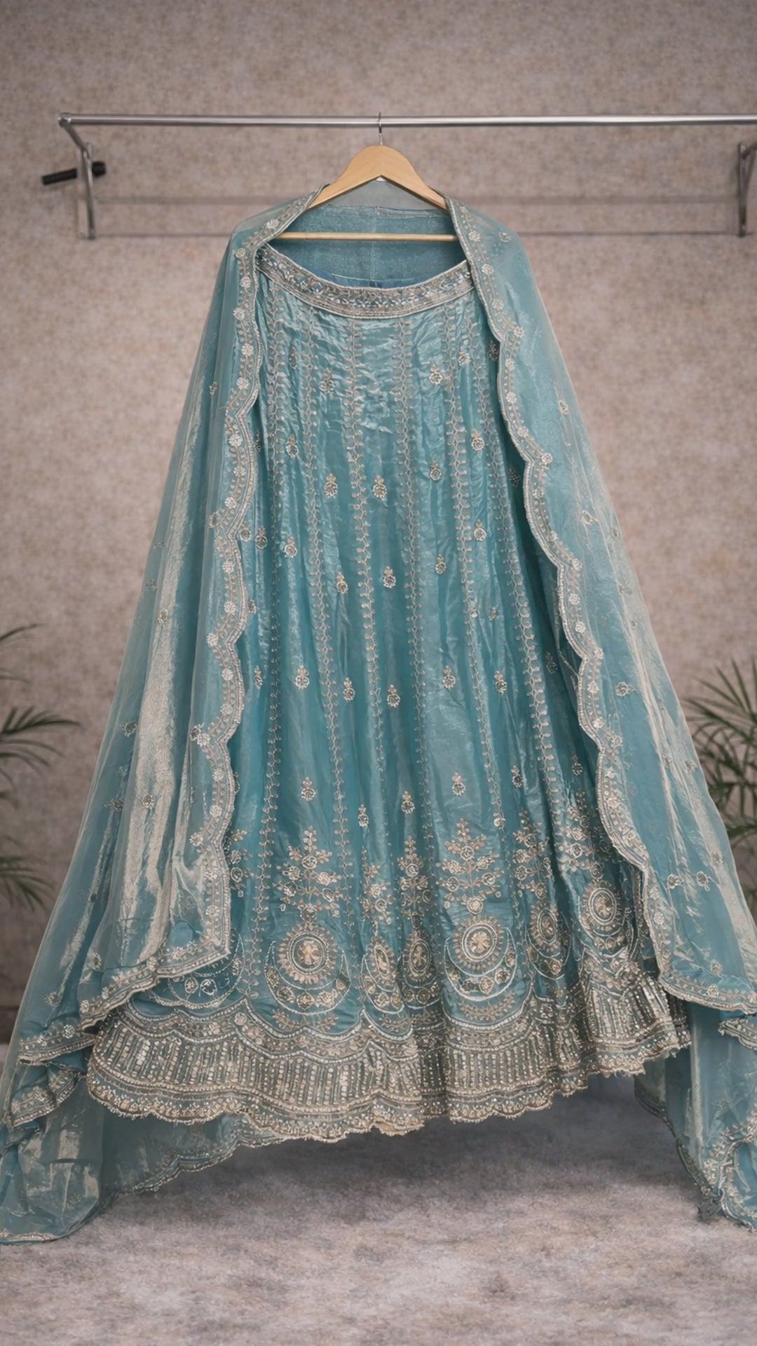 Blue Bridal Lehenga video