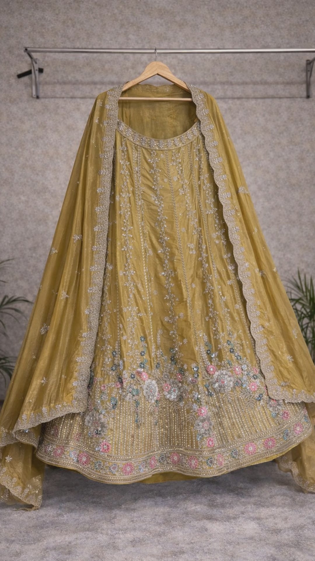 Mustard Gold Bridal Lehenga video